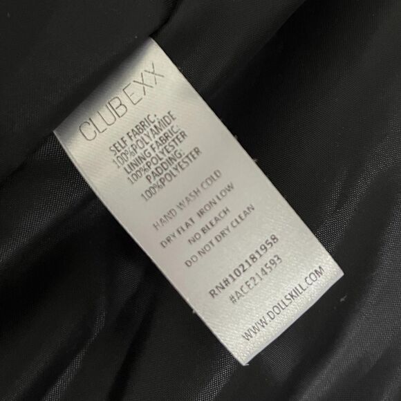 Dolls Kill Space Raid Silver Holographic Cropped Puffer Jacket with Hood (XS) - Picture 7 of 9